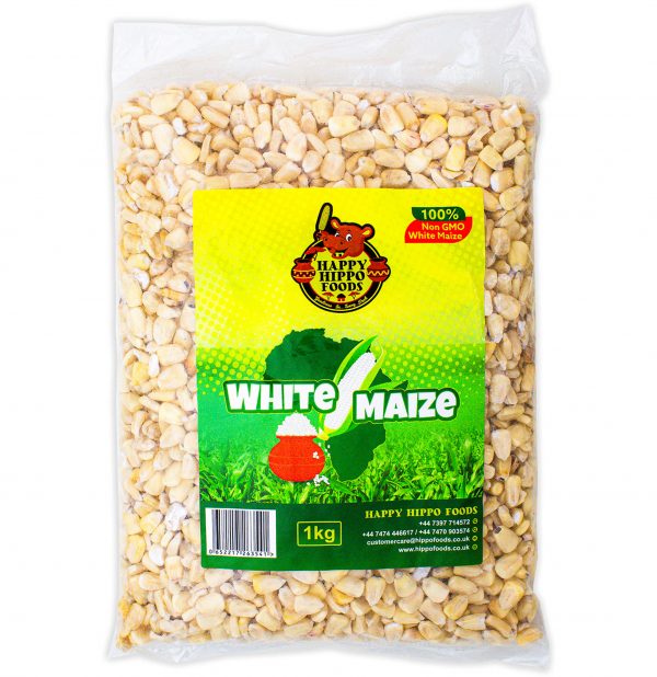 Happy Hippo Foods White Maize Kernels 1kg