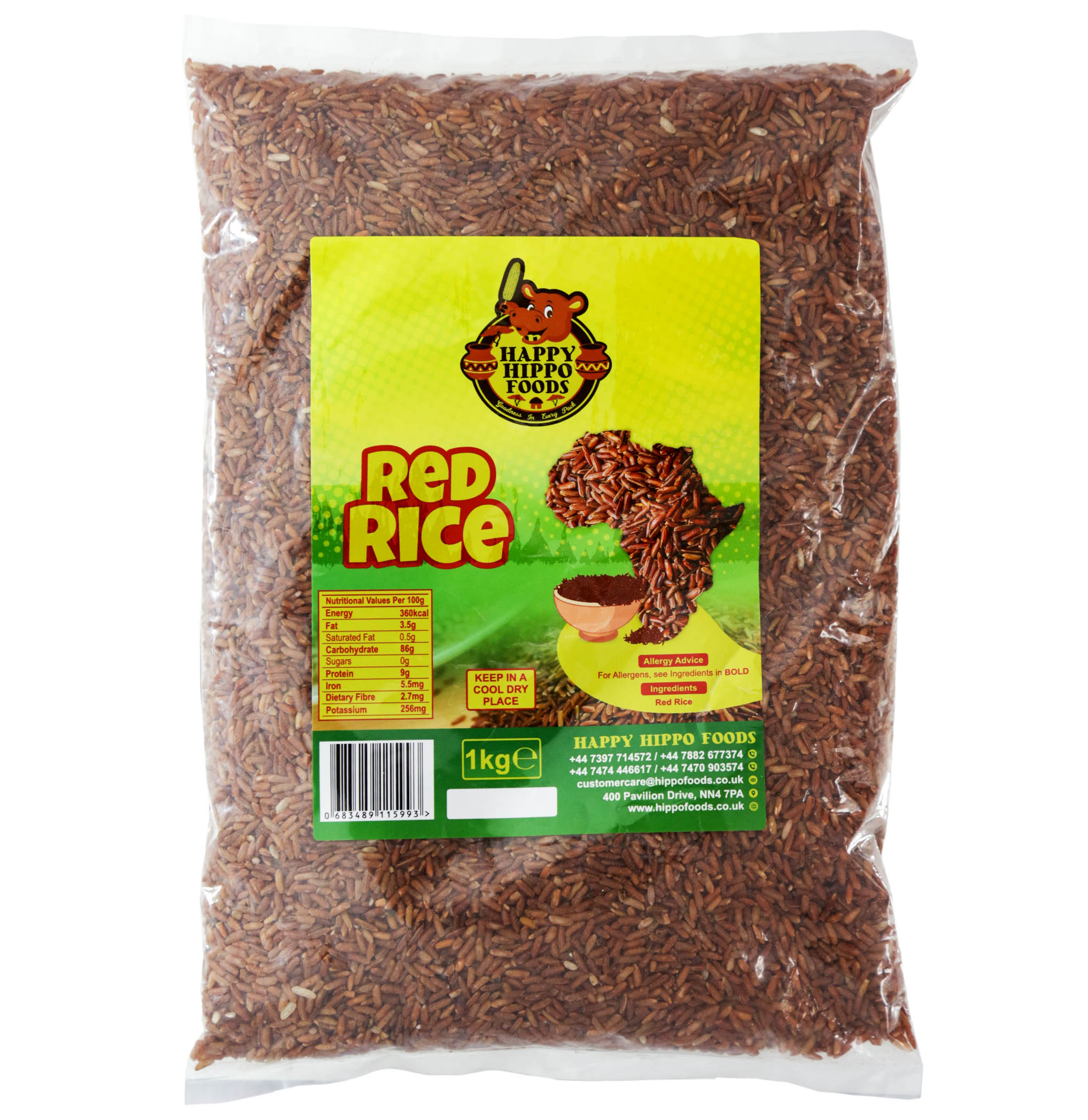 Happy Hippo Red Rice 1kg